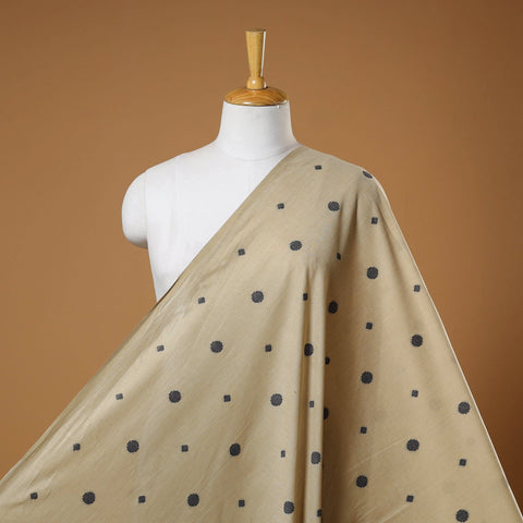 Beige - prewashed cotton jacquard fabric 47 - handcrafted