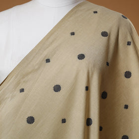 Beige - prewashed cotton jacquard fabric 47 - handcrafted