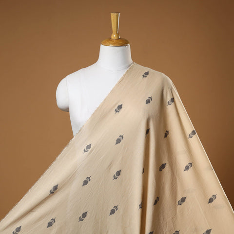 Beige - prewashed cotton jacquard fabric 48 - handcrafted