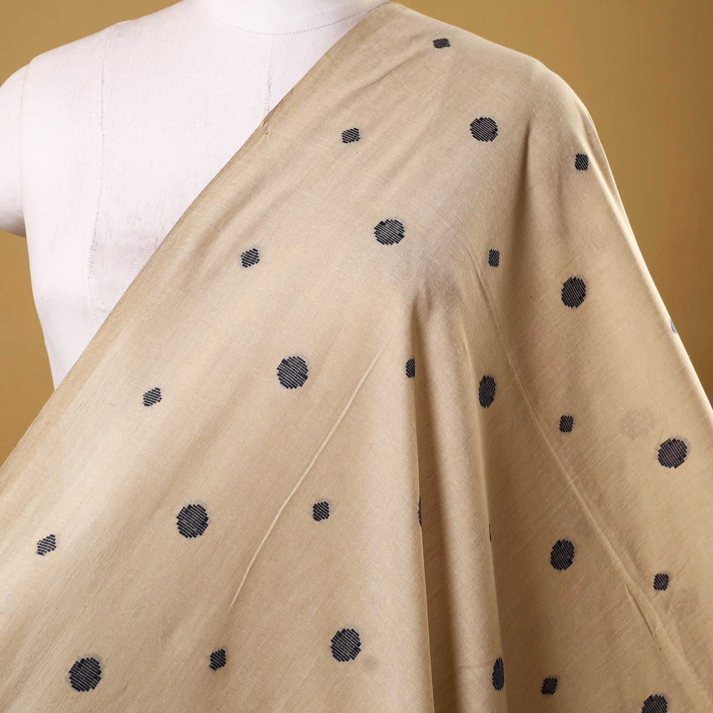 Beige - prewashed cotton jacquard weave fabric 31