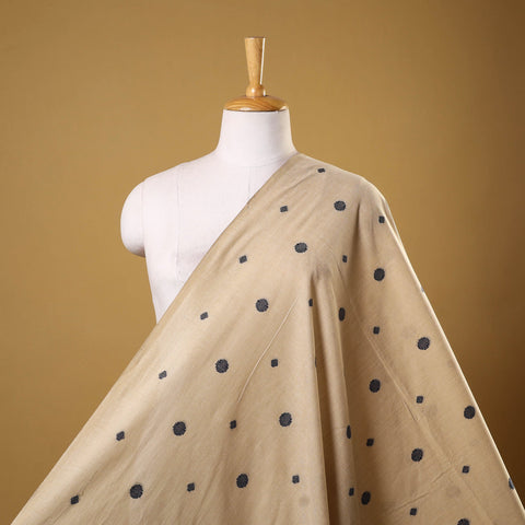 Beige - prewashed cotton jacquard weave fabric 31