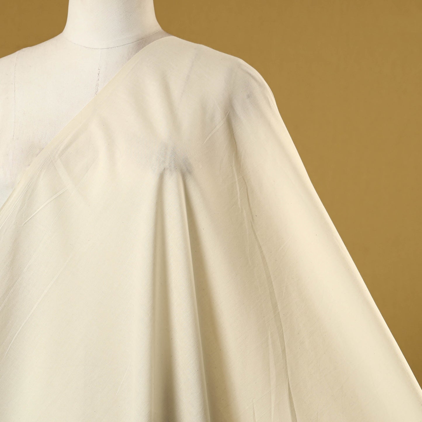 Beige - prewashed cotton plain fabric 23 - handcrafted