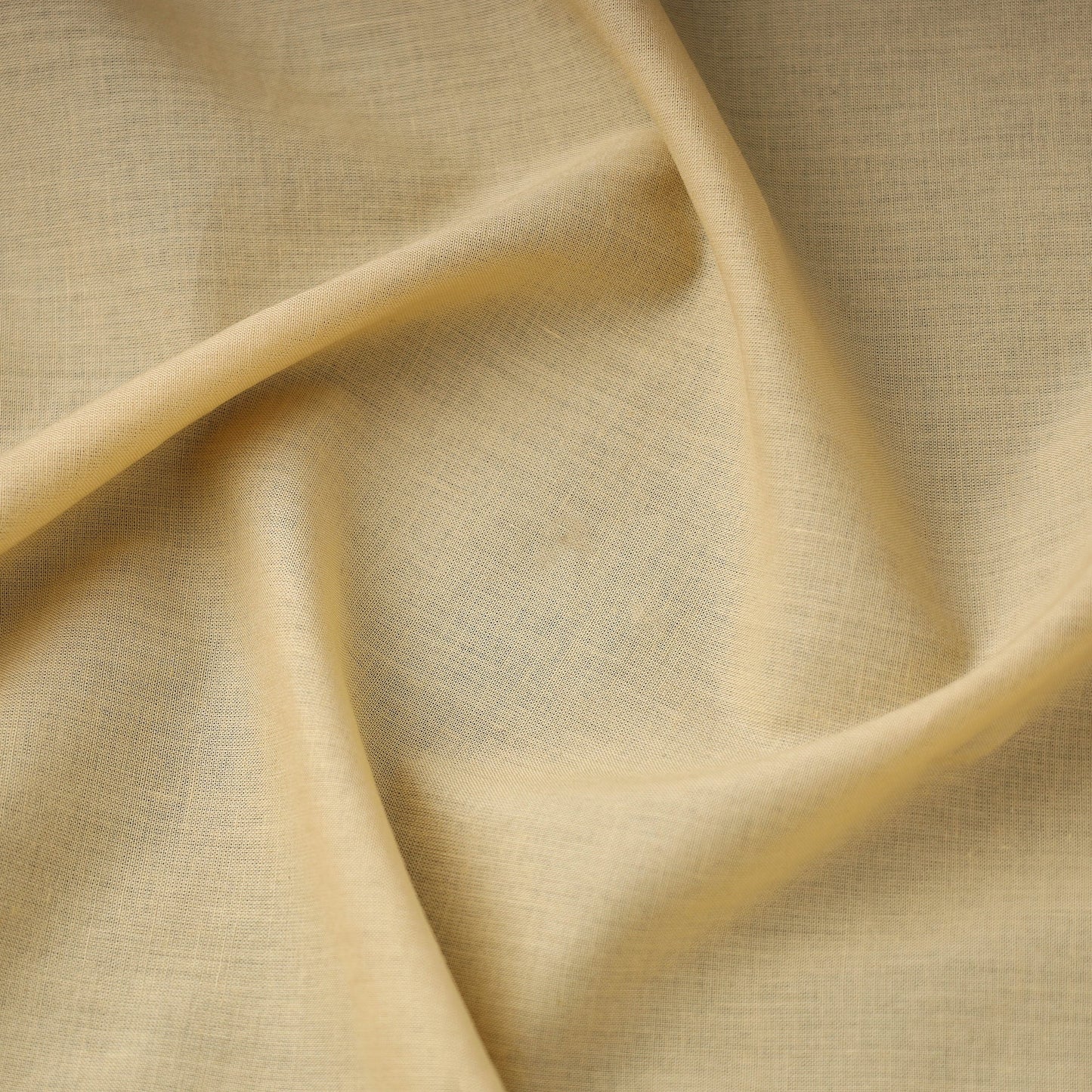 Buy Beige Prewashed Plain Cotton Fabric 