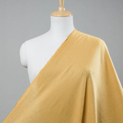 Beige - prewashed plain dyed cotton slub fabric 08