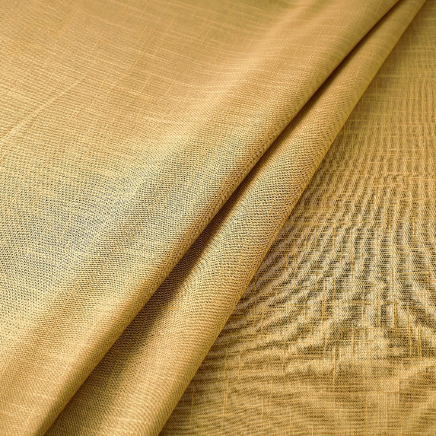 Beige - prewashed plain dyed cotton slub fabric 08