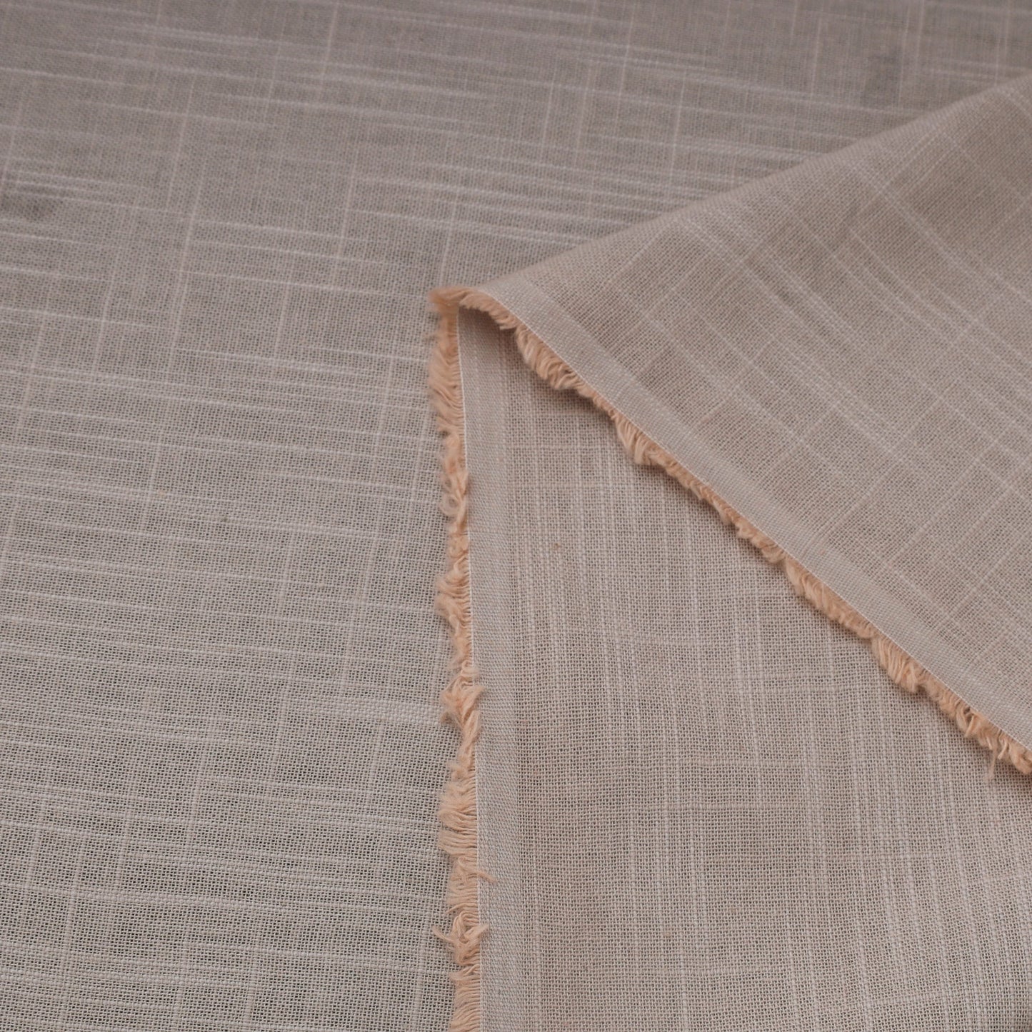 Purple - prewashed slub cotton plain fabric 15 - handcrafted