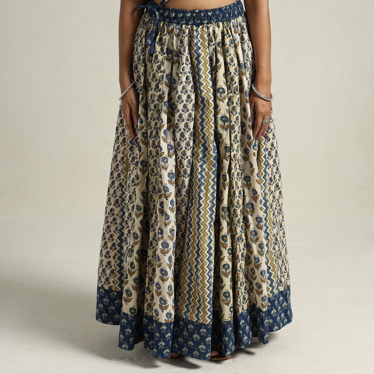 Ajrakh Patchwork Skirt 