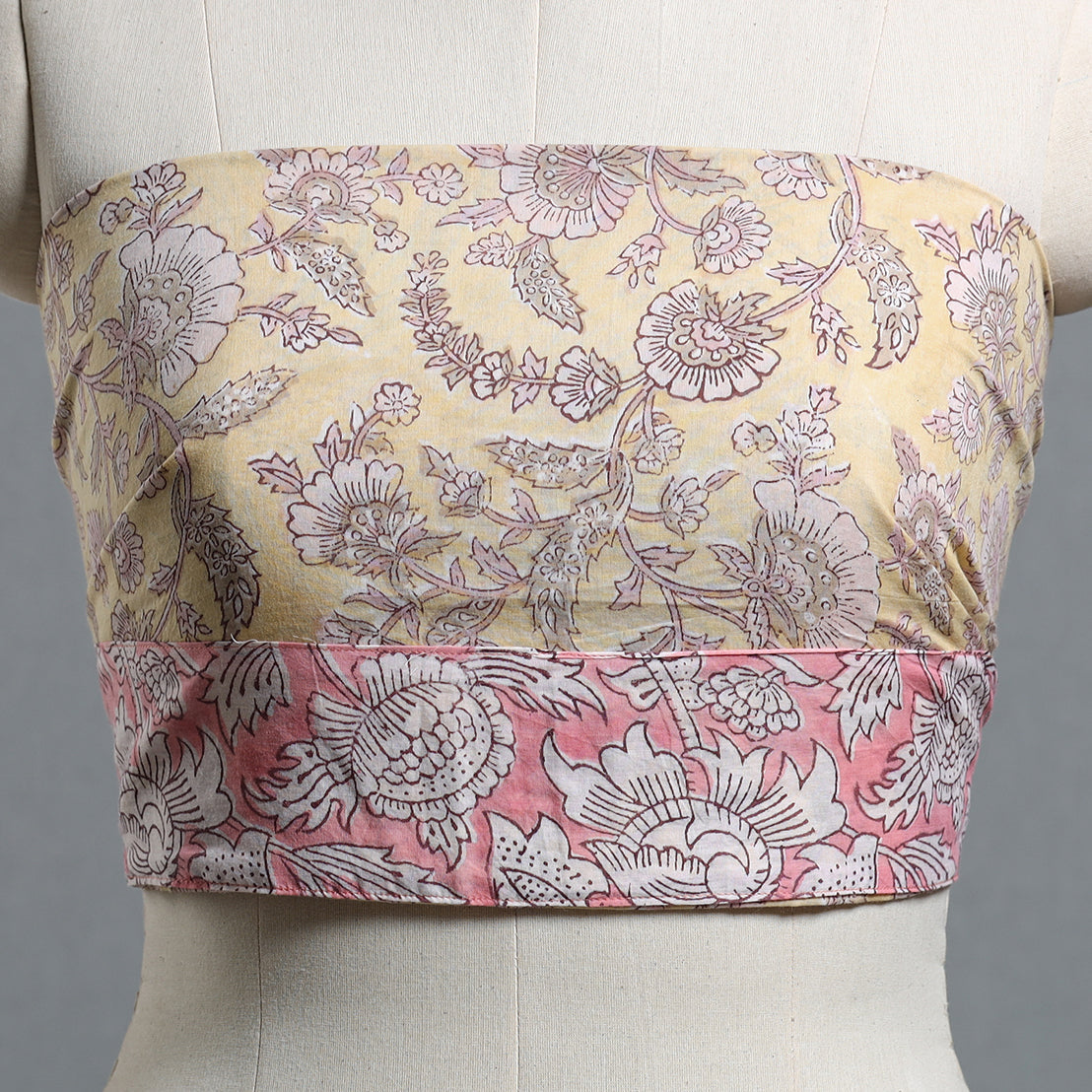 Buy Block Printed Cotton Blouse Piece 11 