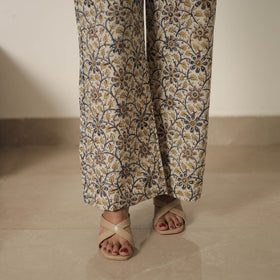 Buy Beige Block Printed Cotton Kalamkari Co-ord Set