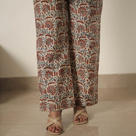 Buy Beige Block Printed Cotton Kalamkari Co-ord Set