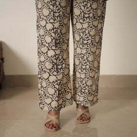  Beige Block Printed Cotton Kalamkari Co-ord Set