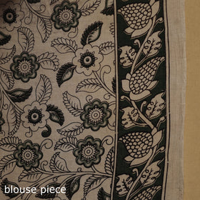 Printed cotton kalamkari saree 07 - handcrafted