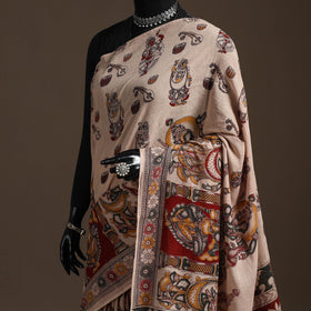 Printed cotton kalamkari saree 20 - handcrafted