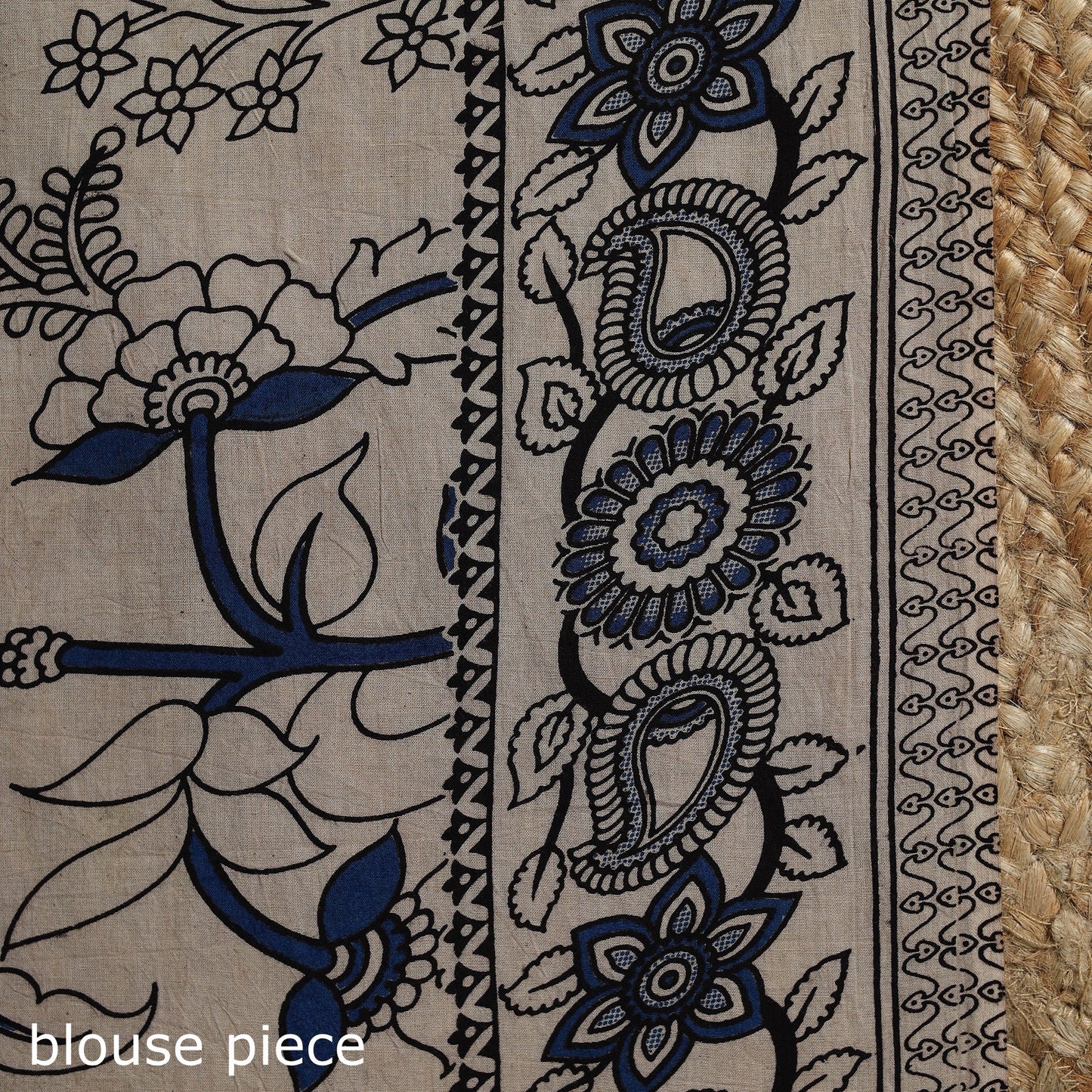 Printed cotton kalamkari saree 28 - handcrafted