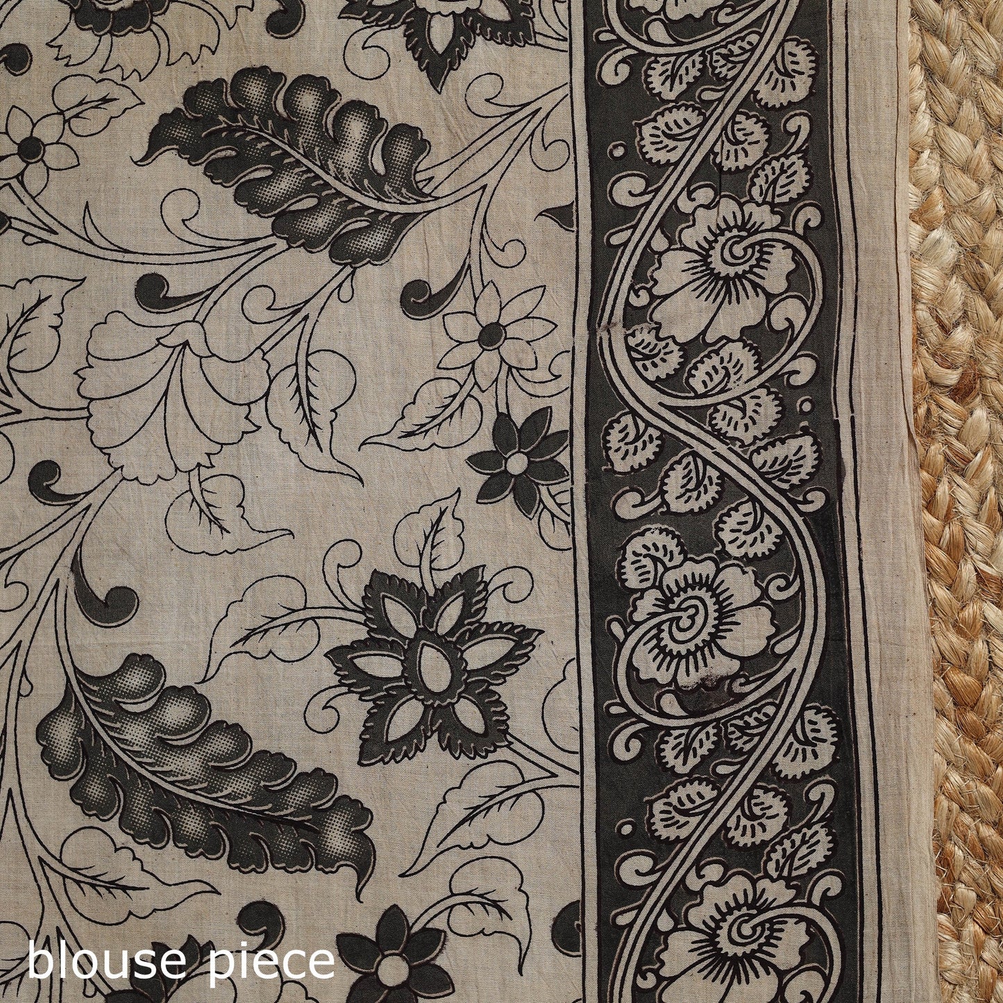 Printed cotton kalamkari saree 32 - handcrafted