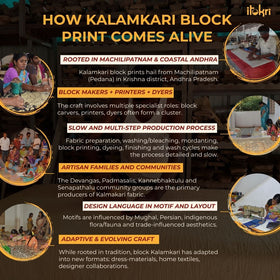 Printed cotton kalamkari saree 40 - handcrafted