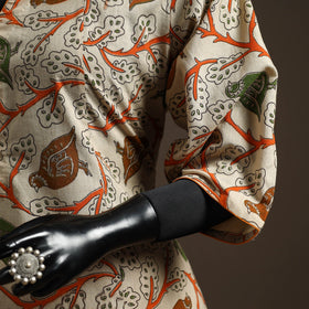 Printed cotton a-line kalamkari kurta for women 04