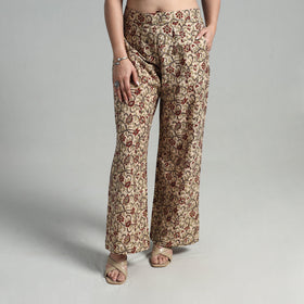  Block Printed Cotton Pedana Kalamkari Palazzo