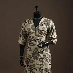 Printed cotton straight kalamkari kurta for women 27