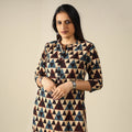  Ajrakh Block Printed Cotton Straight Kurta for Women