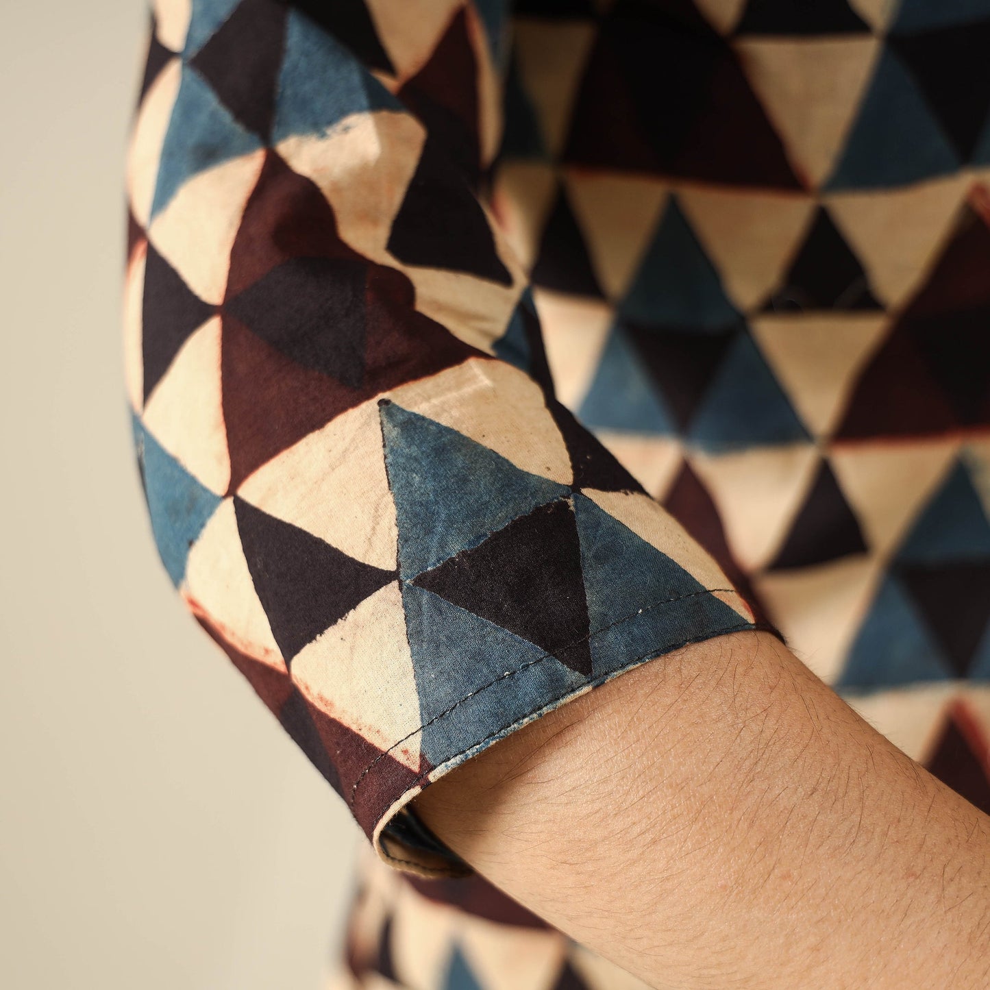  Ajrakh Block Printed Cotton Straight Kurta for Women