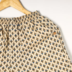  Ajrakh Block Printed Cotton Unisex Boxer/Shorts 