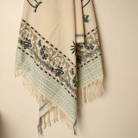 Beige - printed handloom cotton sanganeri towel 16