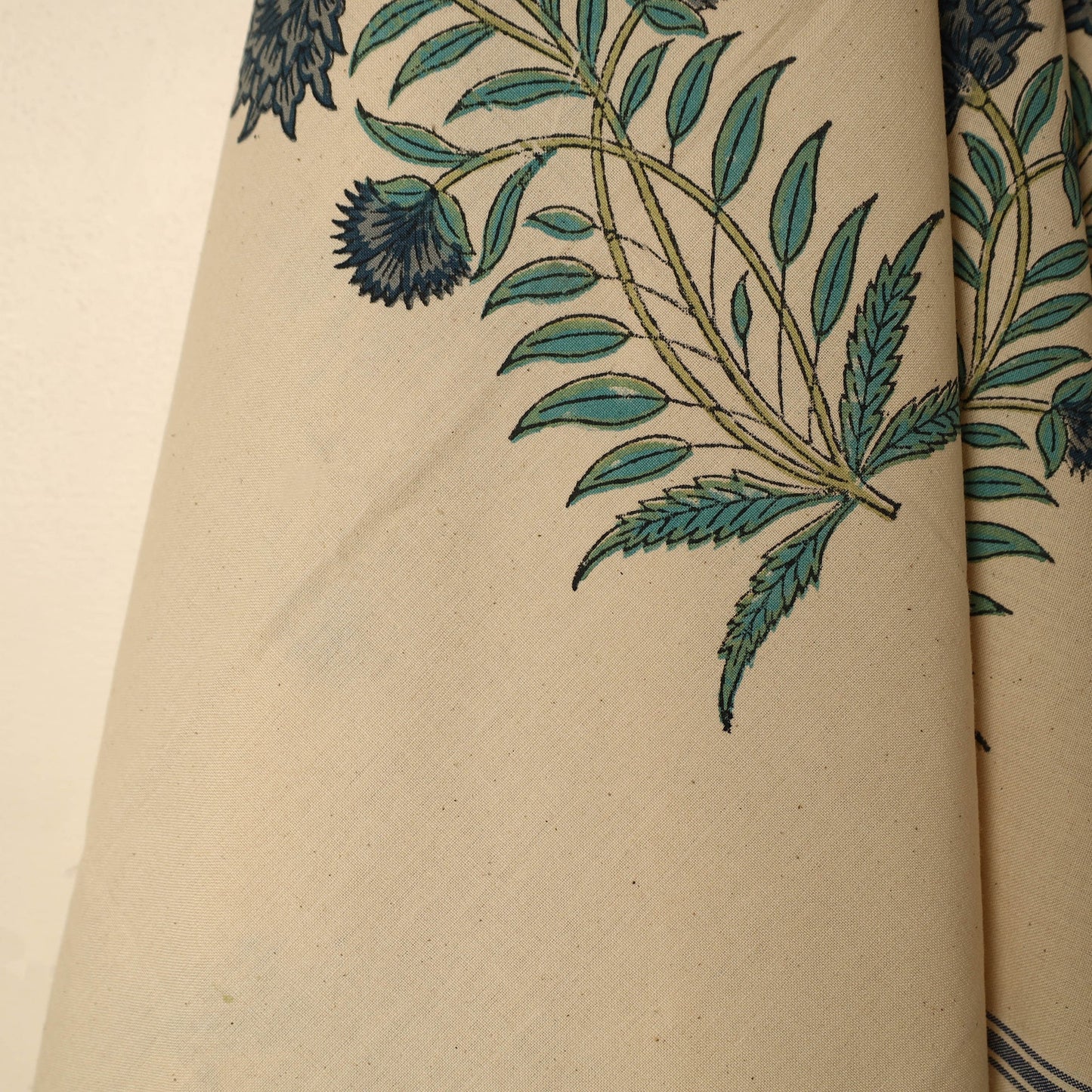 Beige - printed handloom cotton sanganeri towel 17