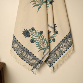 Beige - printed handloom cotton sanganeri towel 17