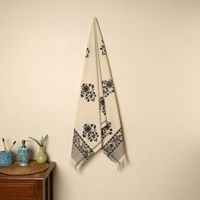  Block Printed Handloom Cotton Sanganeri Towel 