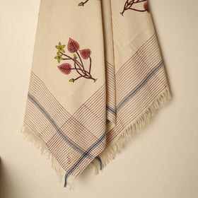 Beige - printed handloom cotton sanganeri towel 21