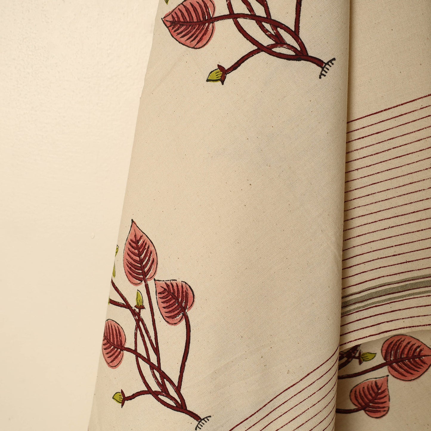 Beige - printed handloom cotton sanganeri towel 23