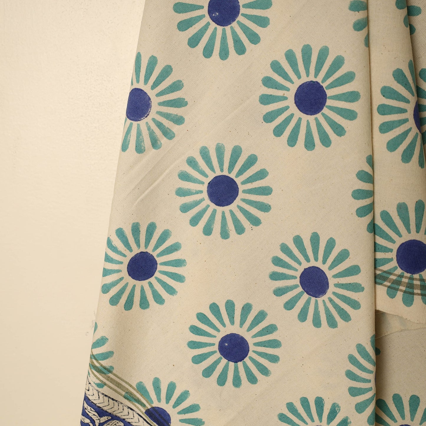 Buy Block Printed Handloom Cotton Sanganeri Towel Online