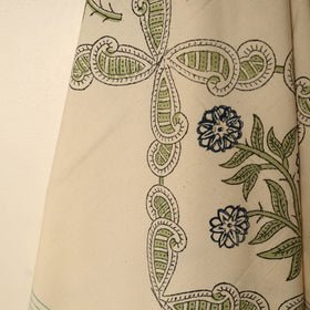 Beige - printed handloom cotton sanganeri towel 26