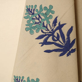  Block Printed Handloom Cotton Sanganeri Towel 