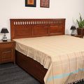  Pure Handloom Cotton Double Bed Cover (108 x 90 in) 07 Online at iTokri.com