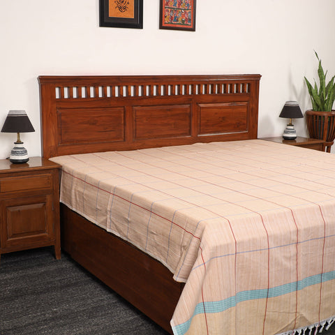Buy Pure Handloom Cotton Double Bed Cover (108 x 90 in) 10 Online at iTokri.com