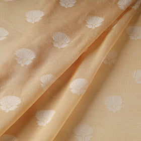 Pure Handwoven Cutwork Buti Cotton Banarasi Fabric 