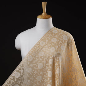 Pure Handwoven Cutwork Buti Cotton Banarasi Fabric 