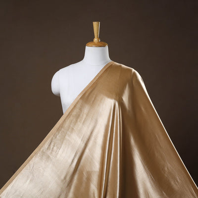 Beige - pure mashru silk plain fabric (width - 46 in) 01