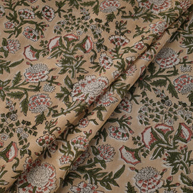 Pure mul cotton hand sanganeri fabric 03 - handcrafted