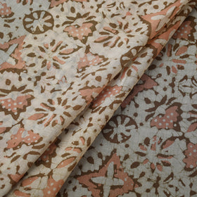 Pure mul cotton kutch hand block batik print fabric 03