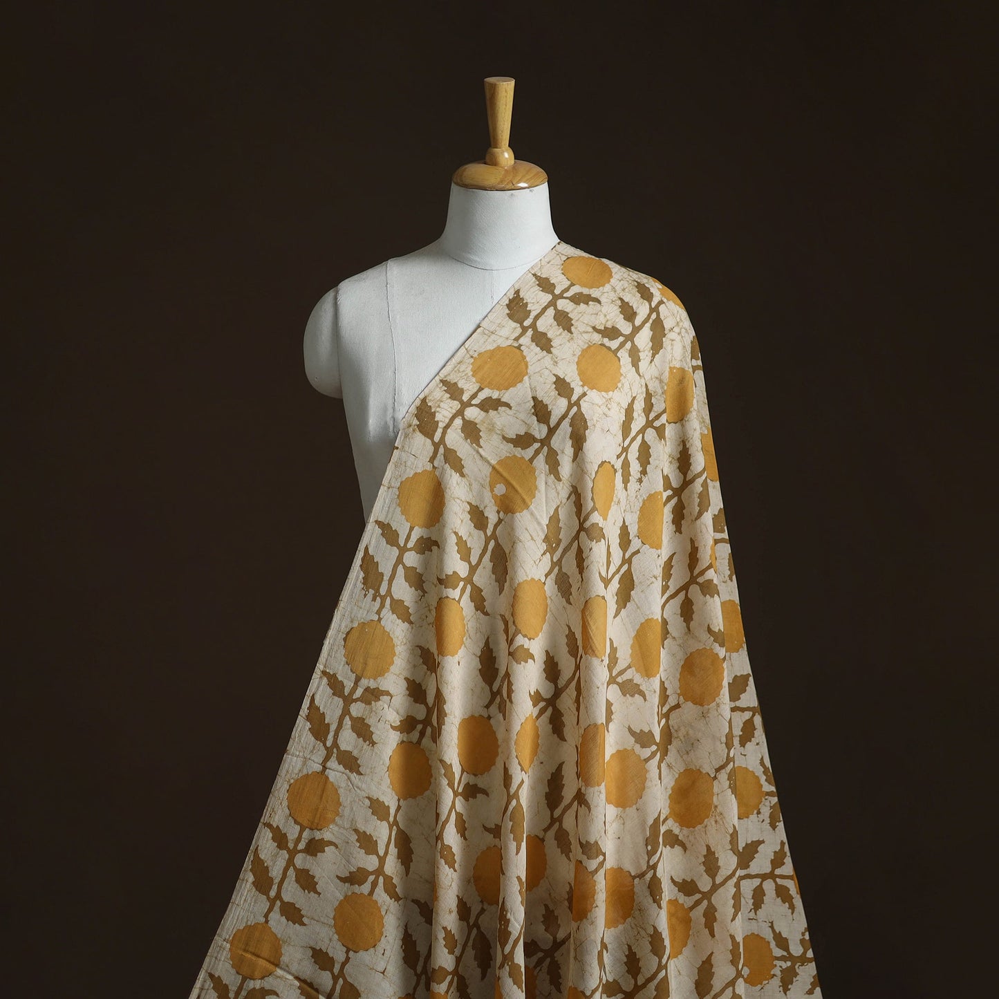 Pure mul cotton kutch hand block batik print fabric 10