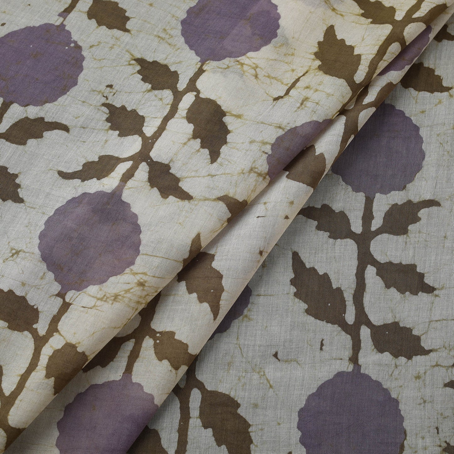 Pure mul cotton kutch hand block batik print fabric 21