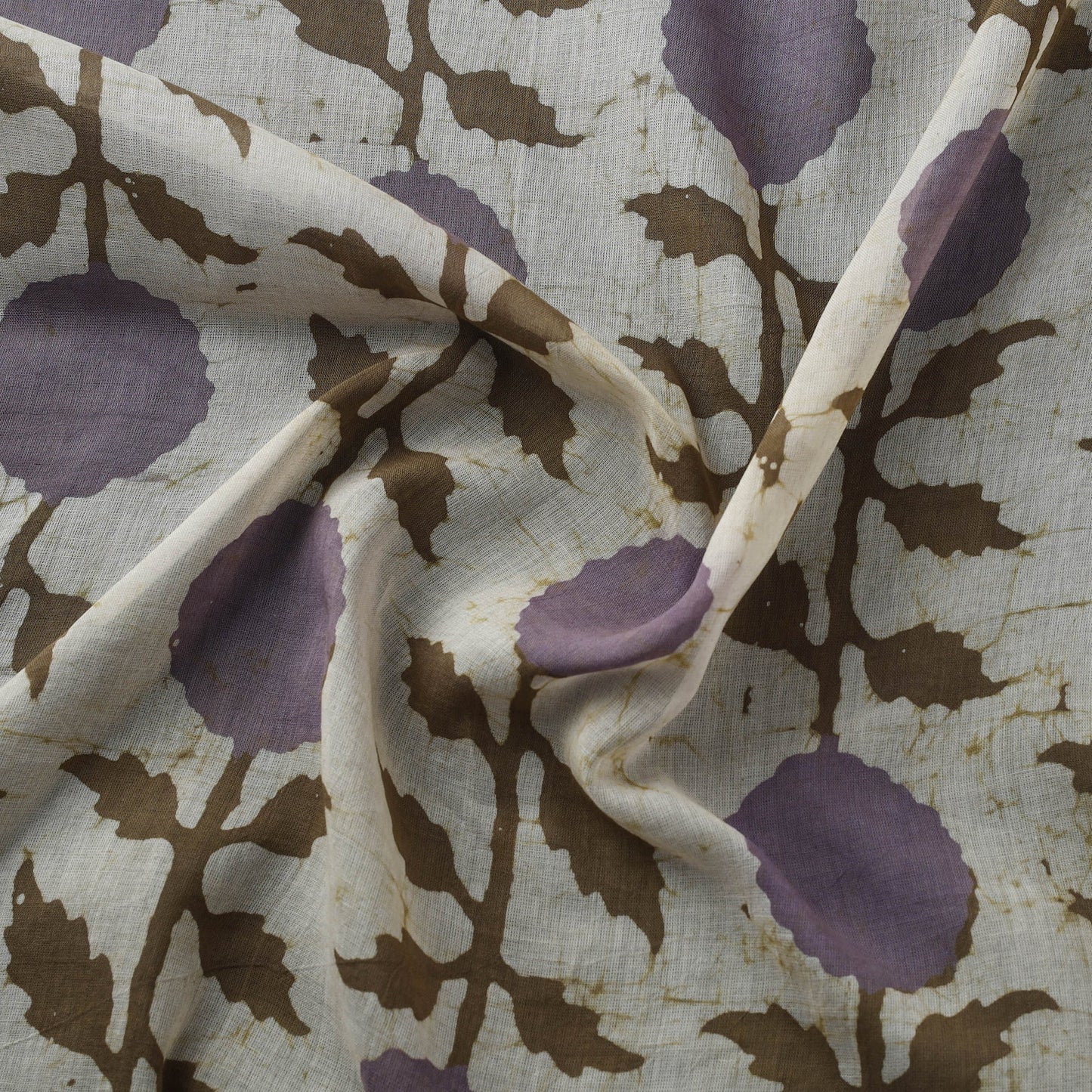 Pure mul cotton kutch hand block batik print fabric 21