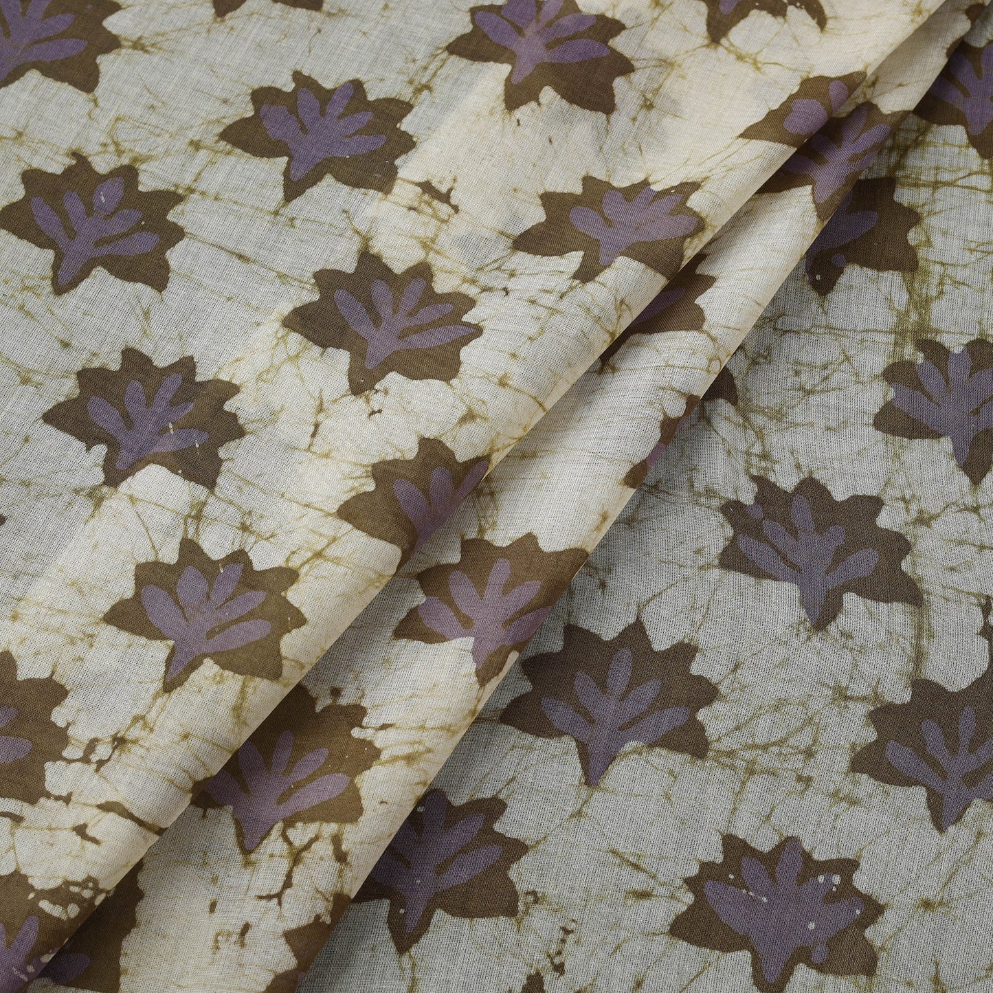 Pure mul cotton kutch hand block batik print fabric 23