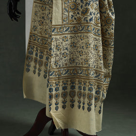 Pure mul cotton kutch hand block print natural dyed ajrakh