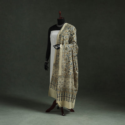 Pure mul cotton kutch hand block print natural dyed ajrakh