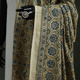 Pure mul cotton kutch hand block print natural dyed ajrakh