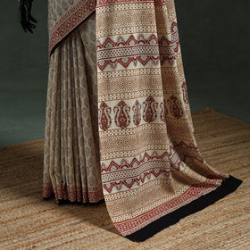 Pure mul cotton natural dyed hand block dabu bagru print